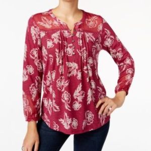NEW! PETITE PXL STYLE & CO MAGENTA TOP LOT635